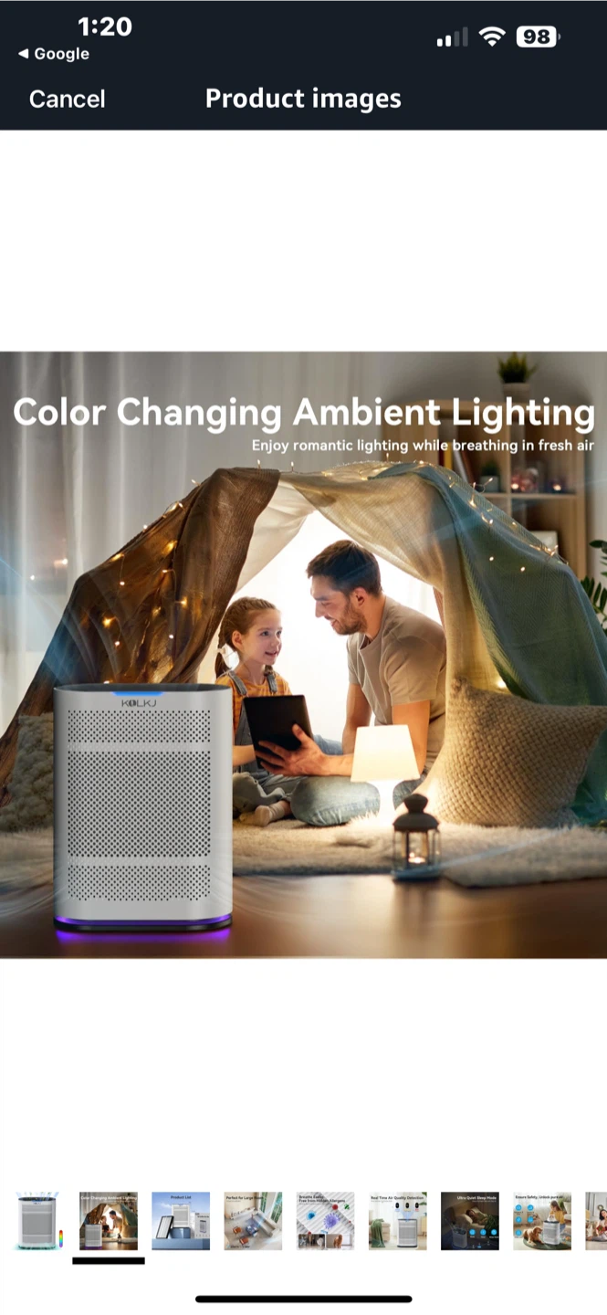 KOIOS Air Purifier - Like New - photo 5