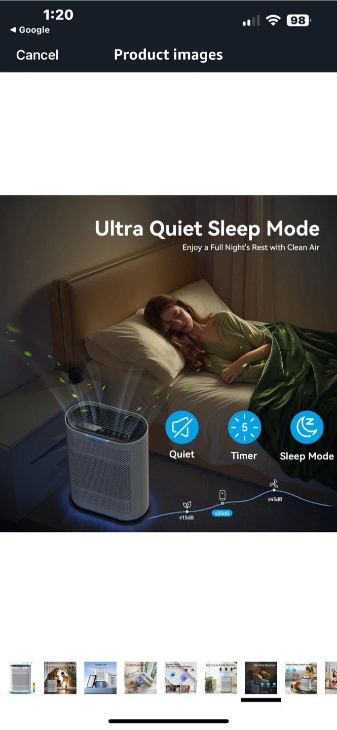 KOIOS Air Purifier - Like New - photo 4