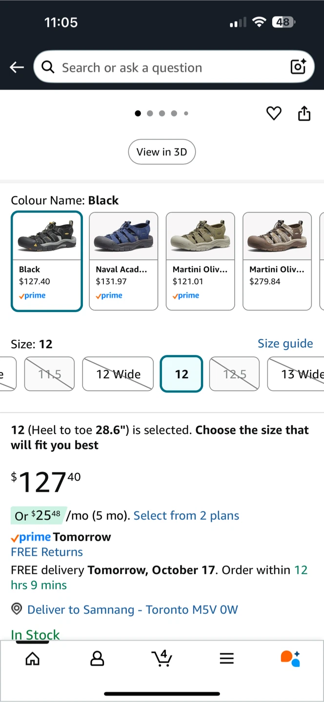 KEEN Newport H2 Sandals - Men's US 12 - Black - photo 2