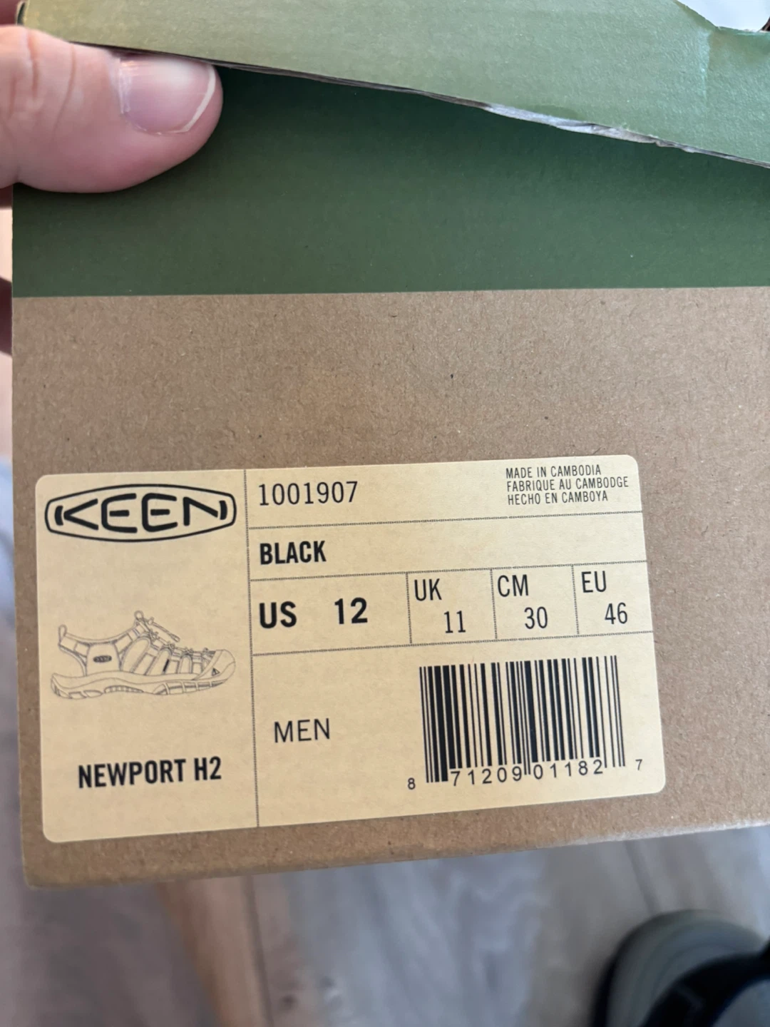 KEEN Newport H2 Sandals - Men's US 12 - Black - photo 3