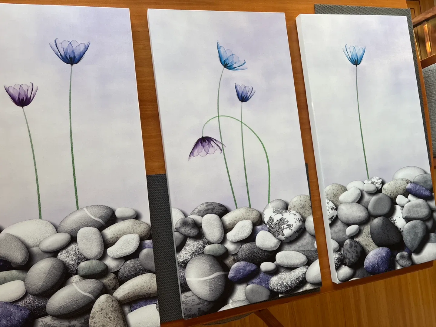 Flower & Stone Wall Art - Set of 3. Make me an offer image indicator(4)