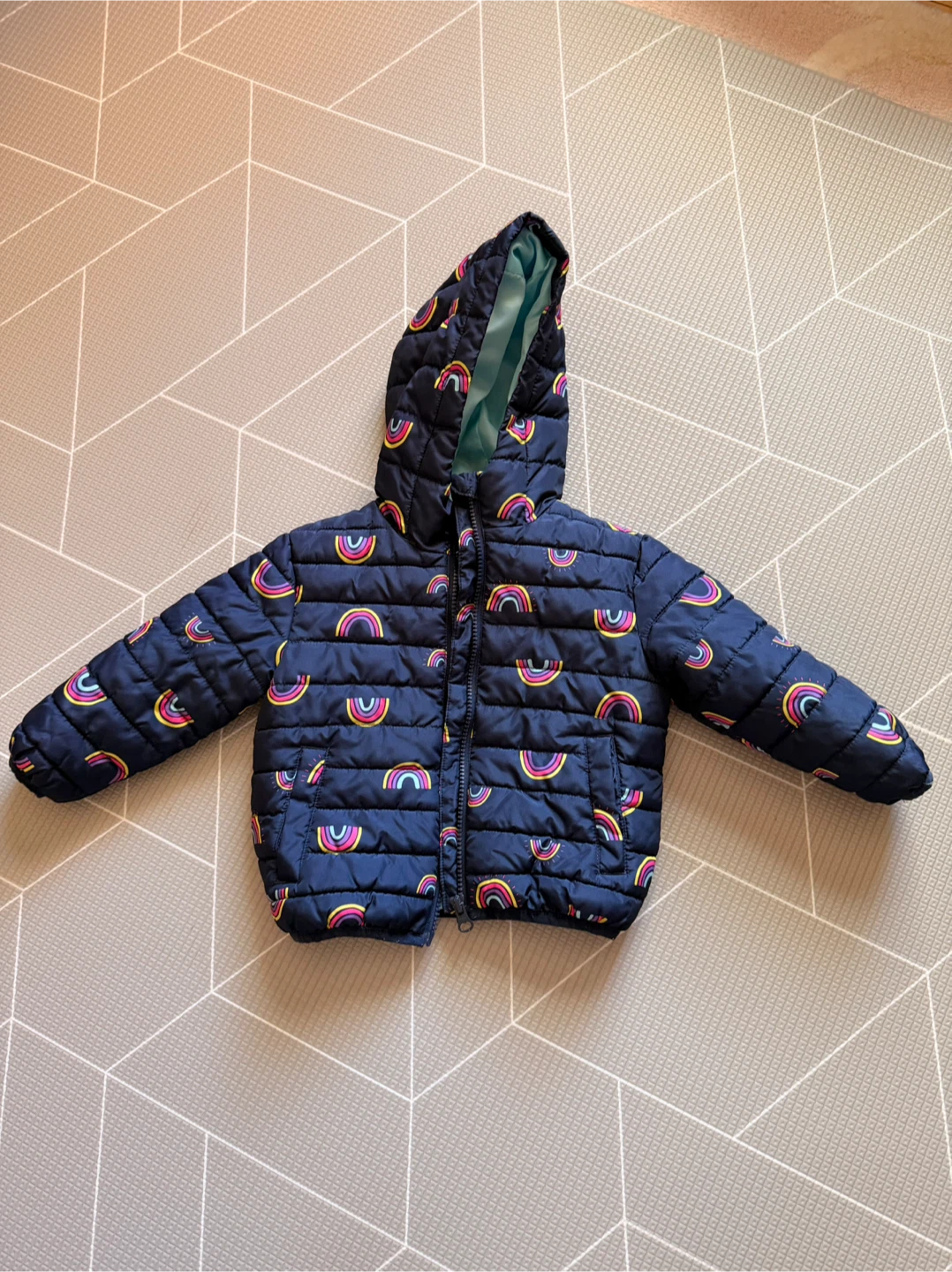 George 2T Rainbow Puffer Jacket
