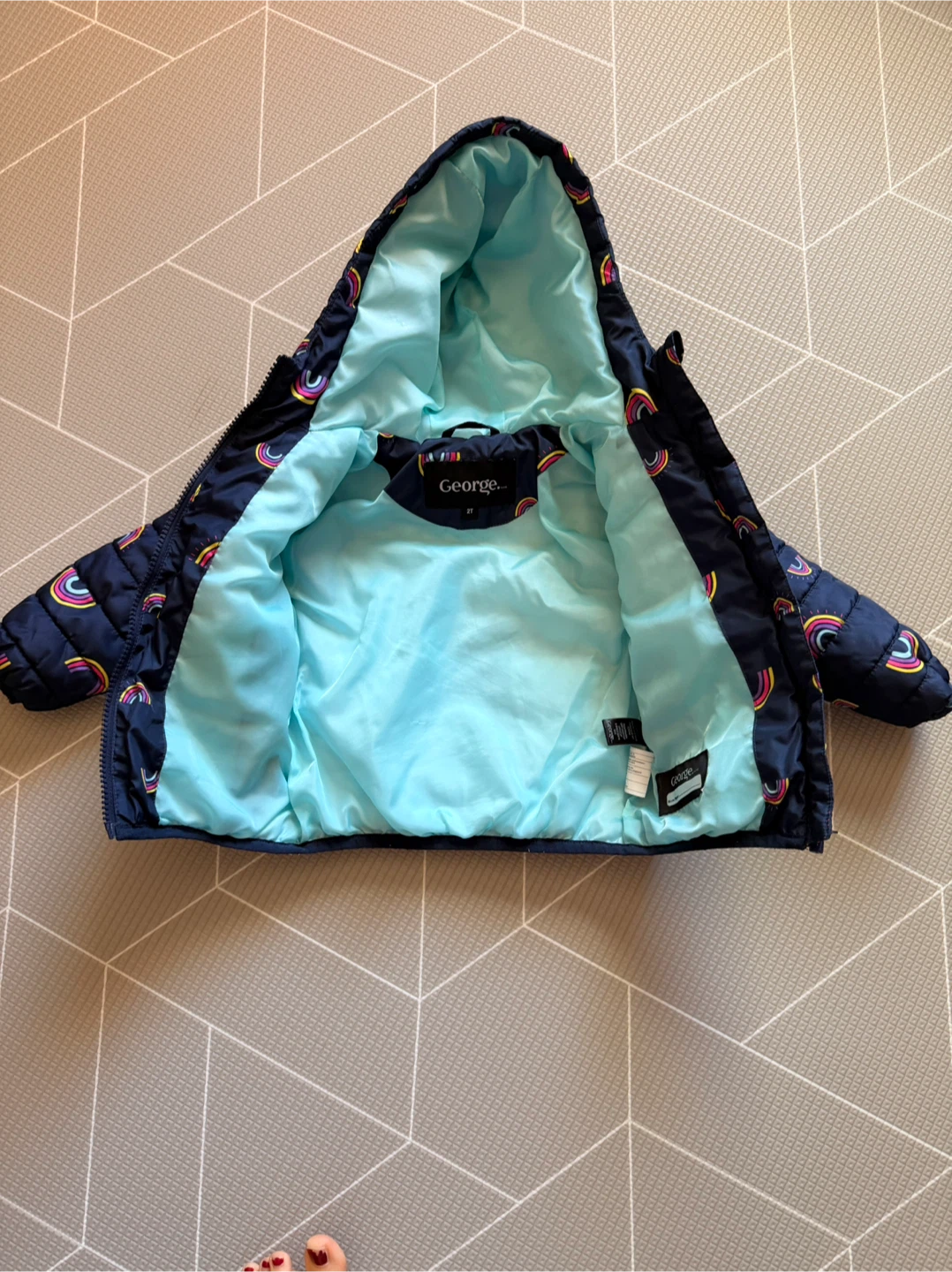 George 2T Rainbow Puffer Jacket - photo 2