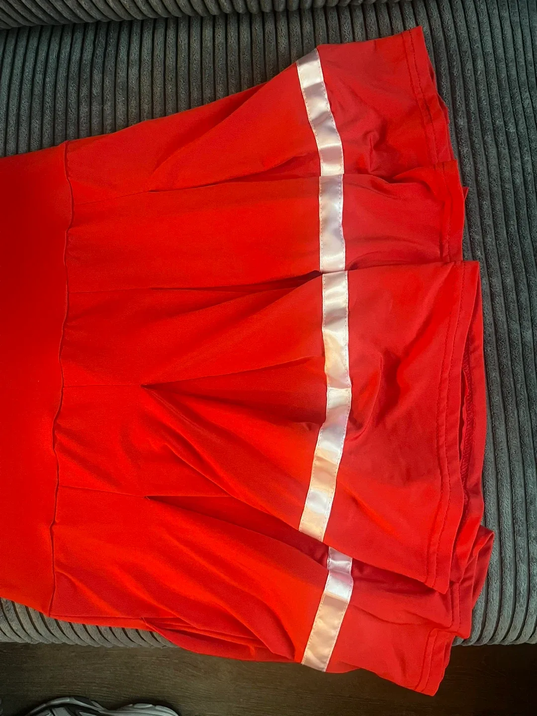 Red Cheers Cheerleader Costume Dress Size L image indicator(2)