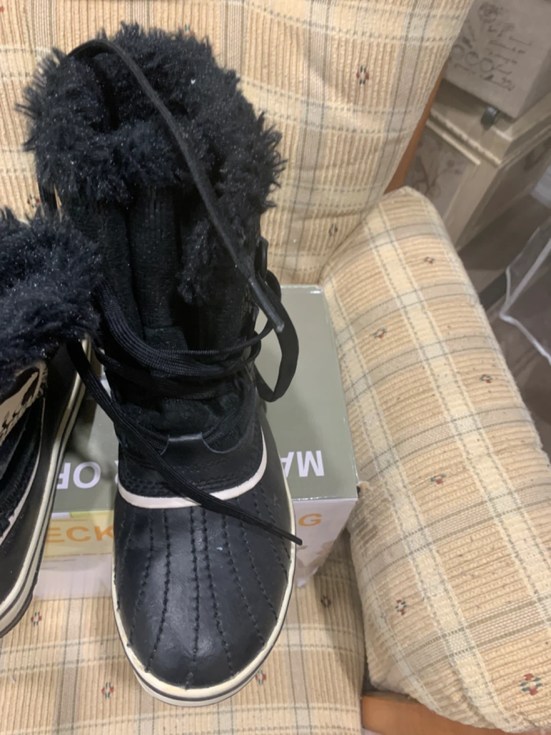 Sorel Black Winter Boots - Size 7 - photo 2