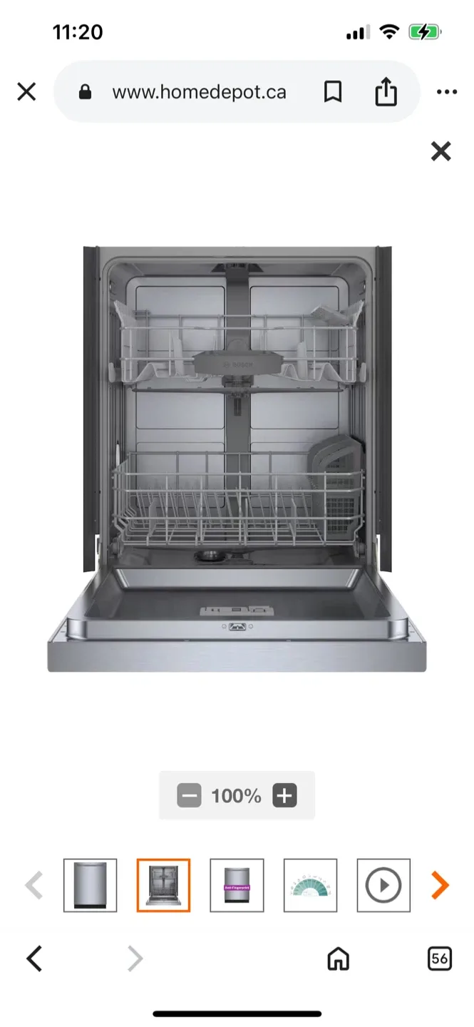 New Bosch Dishwasher - Anti-Fingerprint Stainless Steel image indicator(2)