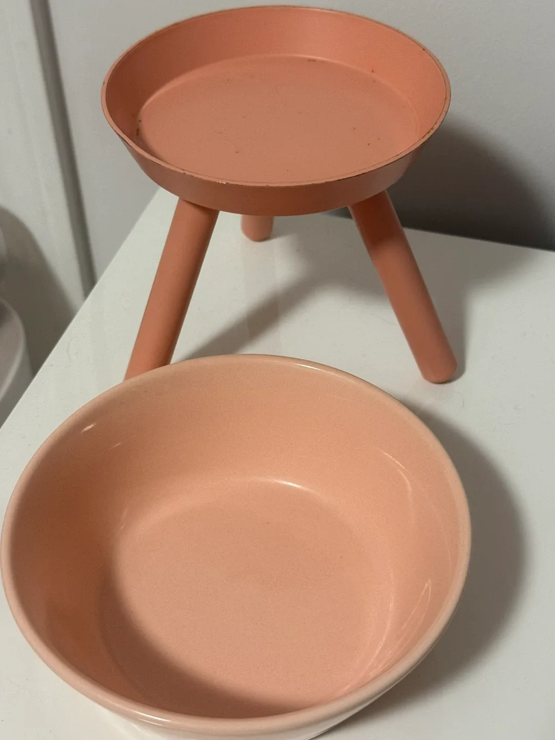 Raised Ceramic Pet Bowl - Pink image indicator(3)