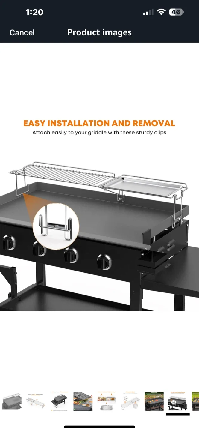 Stanbroil Griddle Warming Rack and Tray image indicator(3)