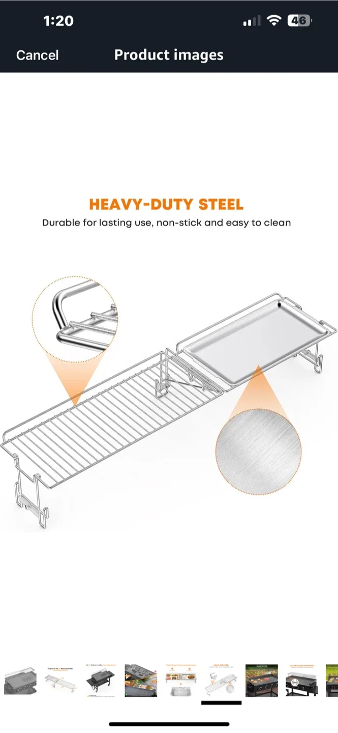 Stanbroil Griddle Warming Rack and Tray image indicator(5)