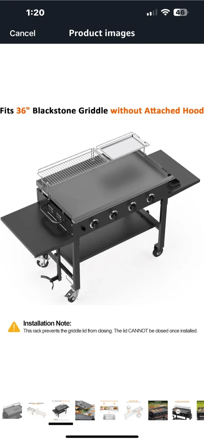 Stanbroil Griddle Warming Rack and Tray image indicator(8)