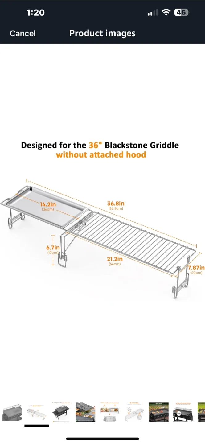 Stanbroil Griddle Warming Rack and Tray image indicator(9)