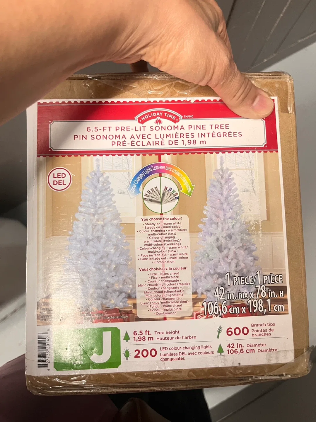 Holiday Time 6.5-ft Pre-Lit Sonoma Pine Tree image indicator(2)