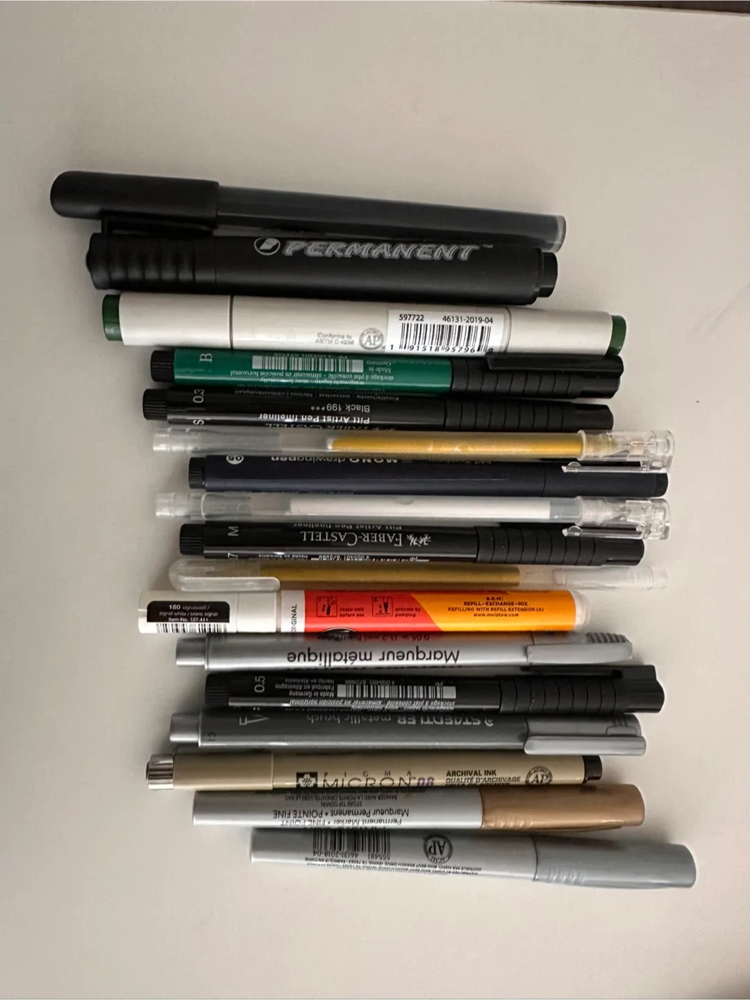 Sticky not pad, pens and markers image indicator(3)