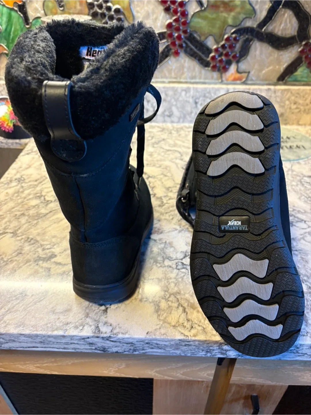 Denver Hayes Black Winter Boots - Size 8 image indicator(2)