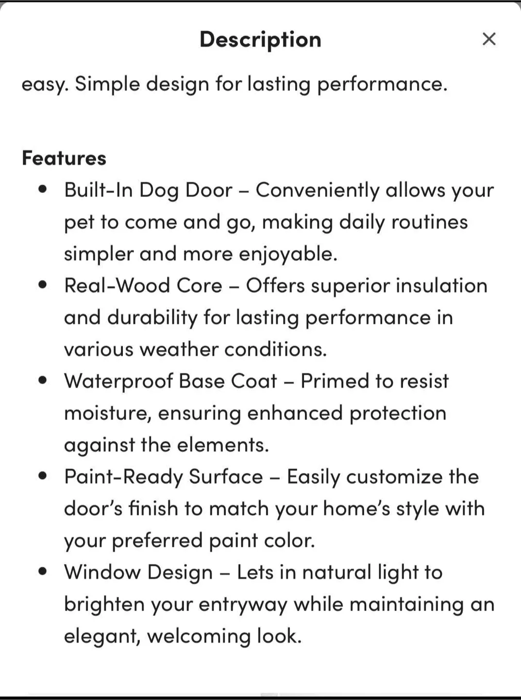 Exterior Door with Pet Door image indicator(6)