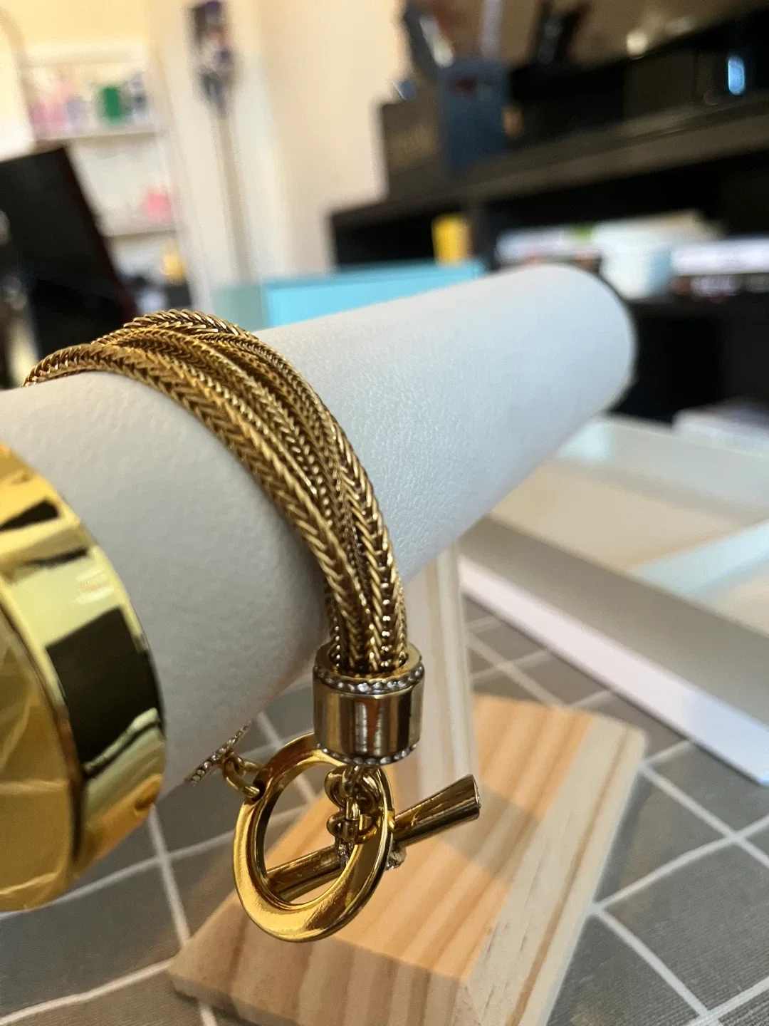 Gold-toned Braided Bracelet image indicator(2)