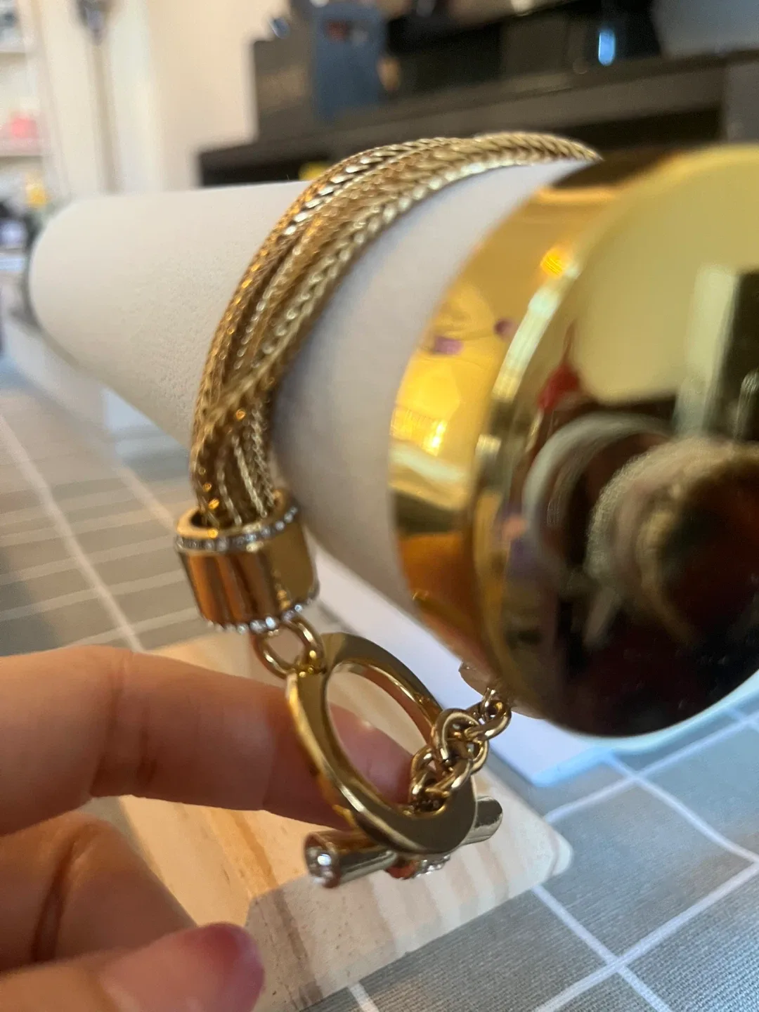 Gold-toned Braided Bracelet thumbnail