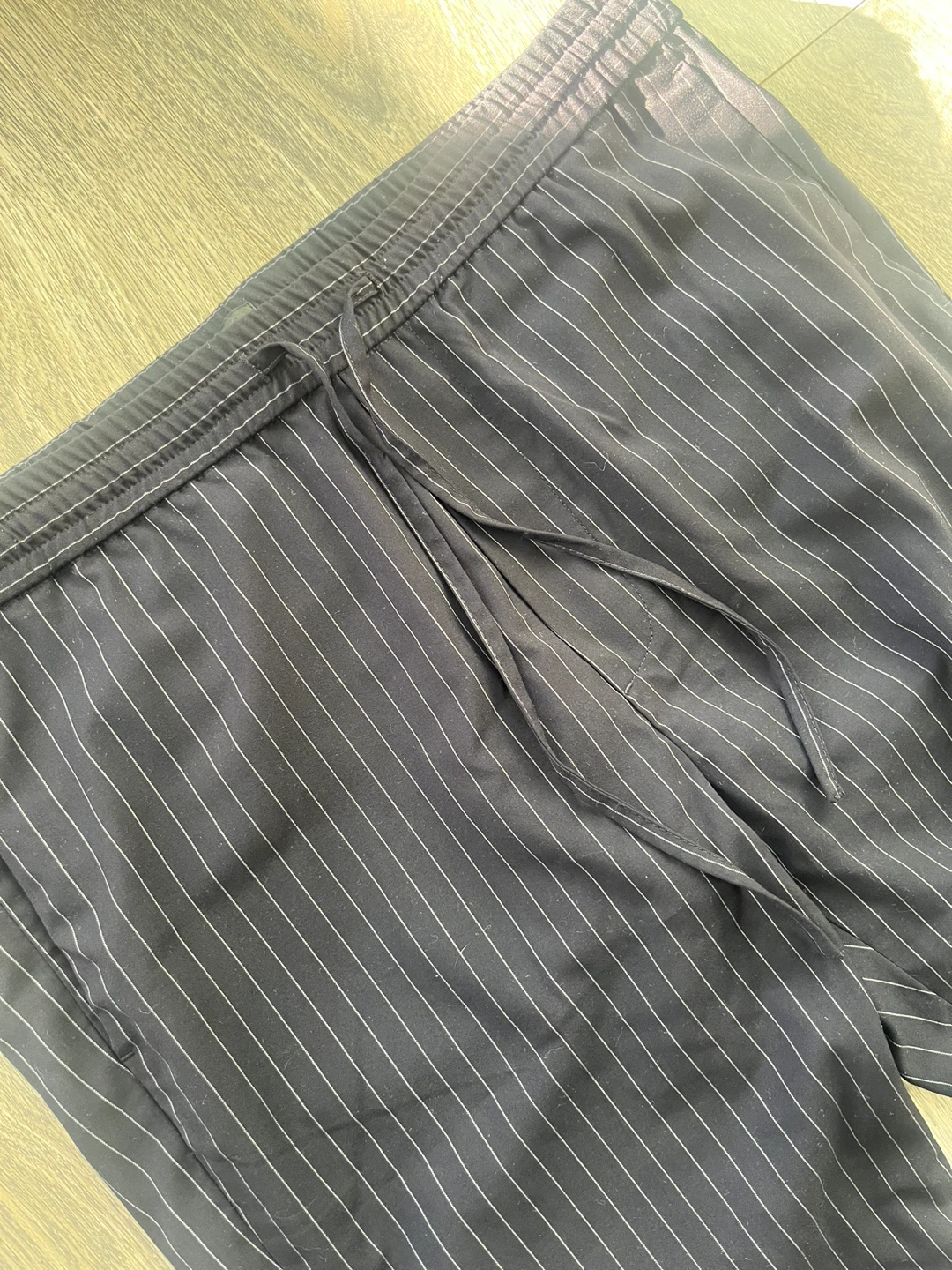 Men’s L Striped Navy Blue Lounge Pants H&M