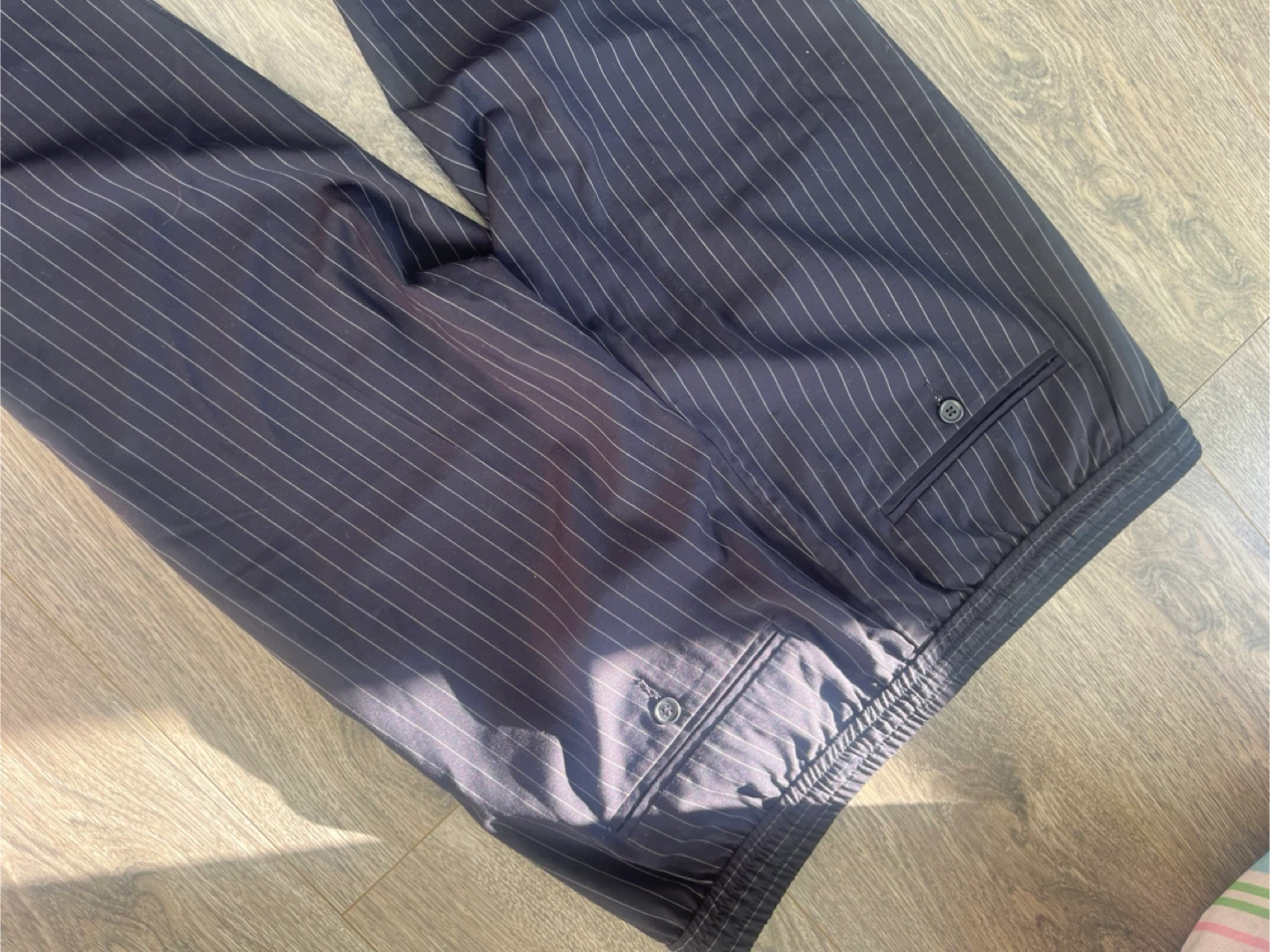 Men’s L Striped Navy Blue Lounge Pants H&M - photo 3