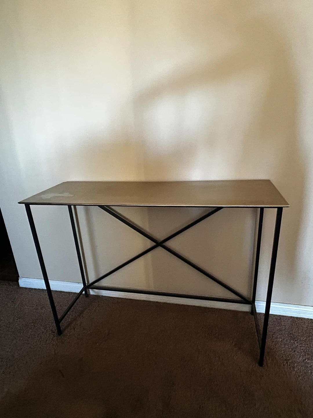 Black & Gold console table