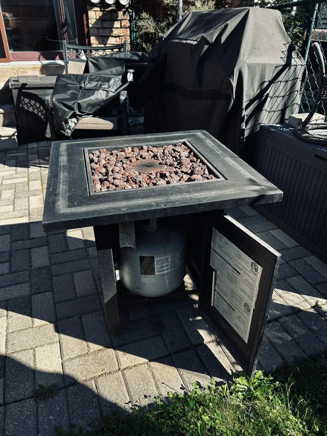 Square Outdoor Fire pit Table image indicator(3)