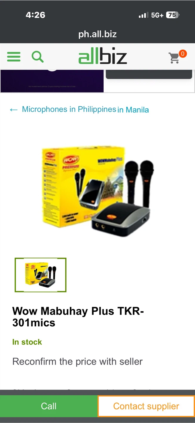 Wow Mabuhay Plus TKR-301mics Karaoke System + Sony Speakers