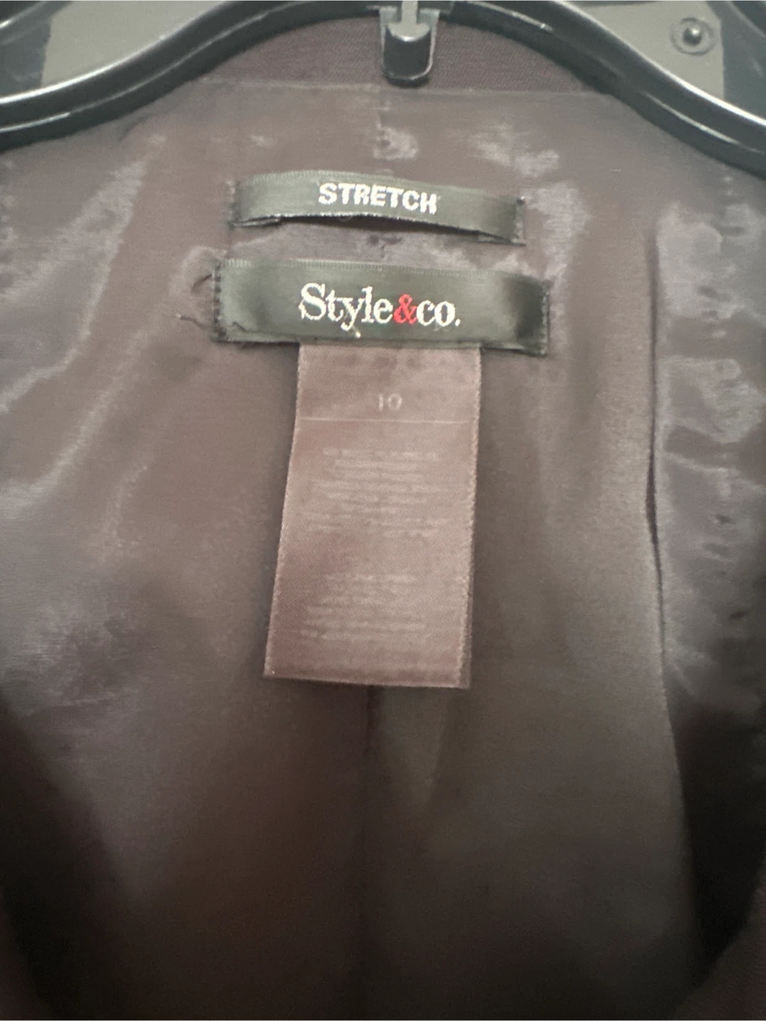 Style&co. Black Cropped Jacket Size 10 - photo 2