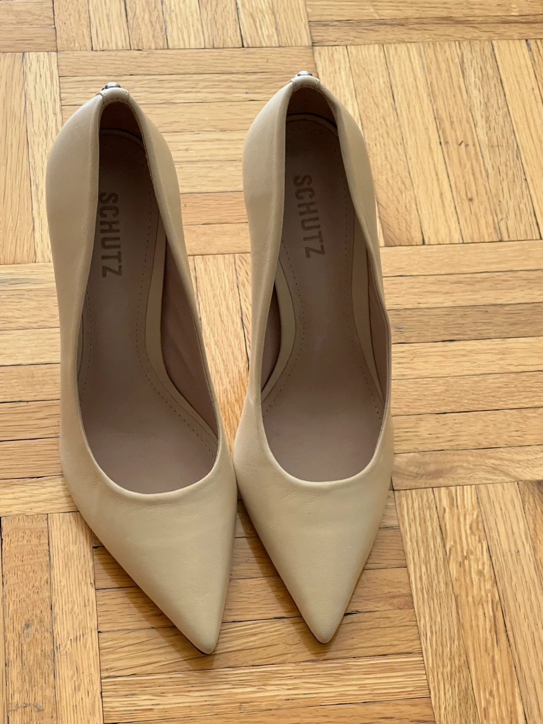 Schutz Beige Leather High Heel Pumps - photo 2