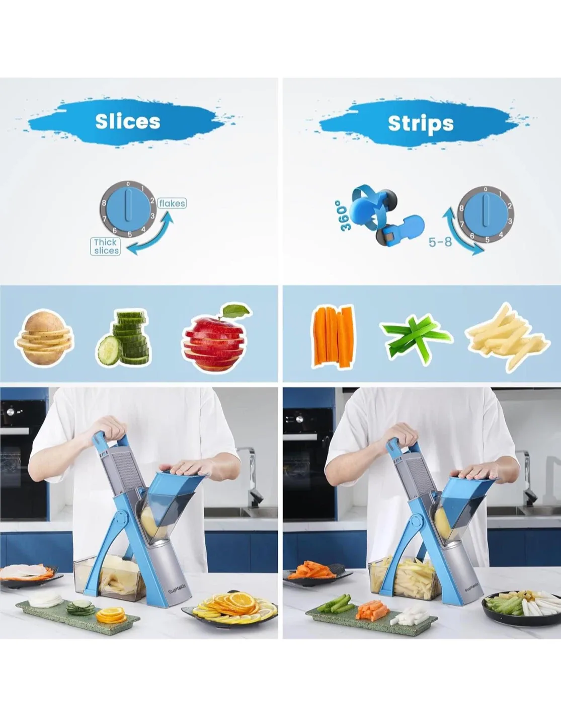 QieCai Mandoline Slicer - New in Box! image indicator(8)