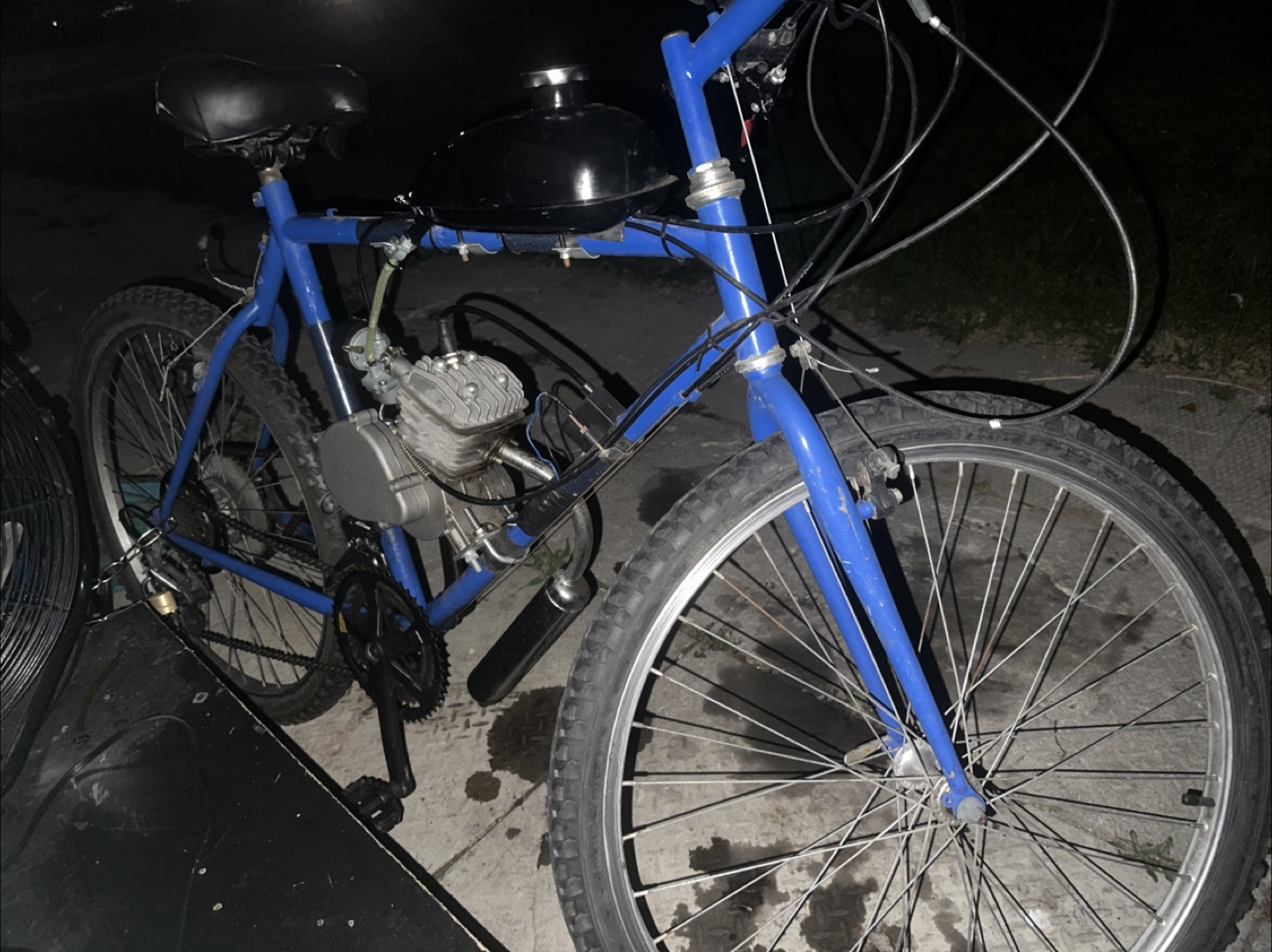 Motorized Bicycle - Blue