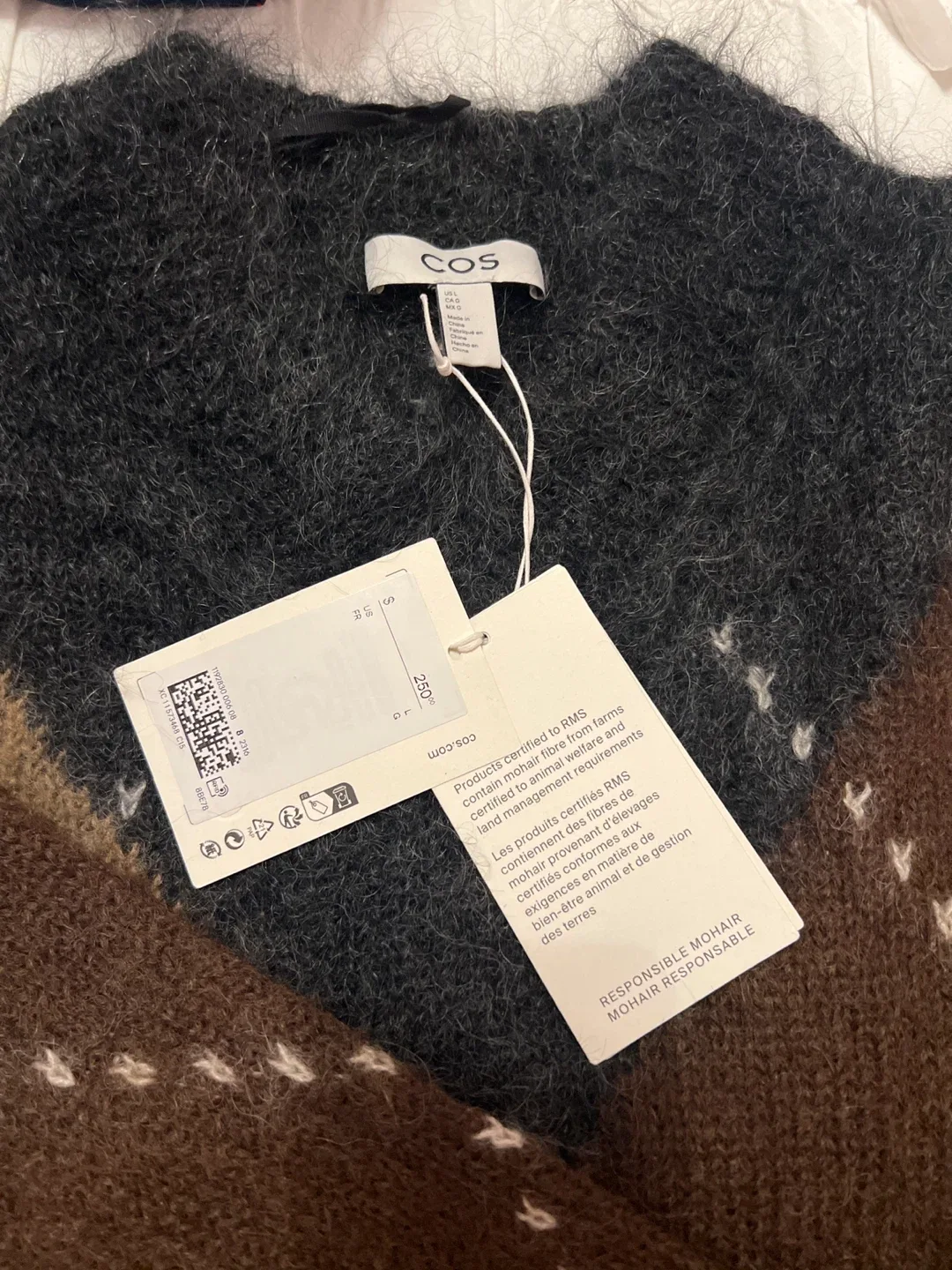 COS Mohair Blend Argyle Sweater image indicator(2)