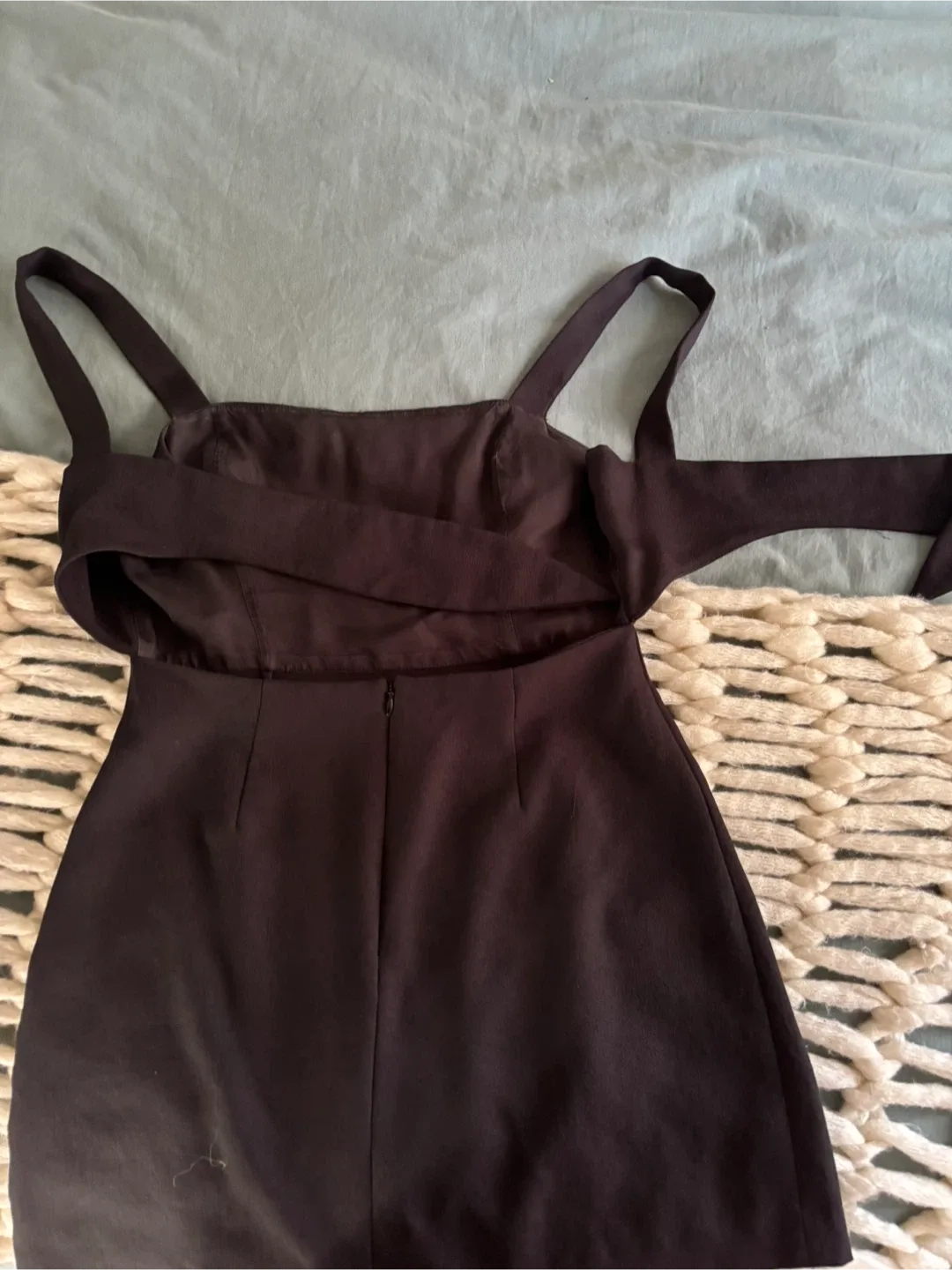 Wilfred Black Mini Dress with Tie back - Size S image indicator(4)