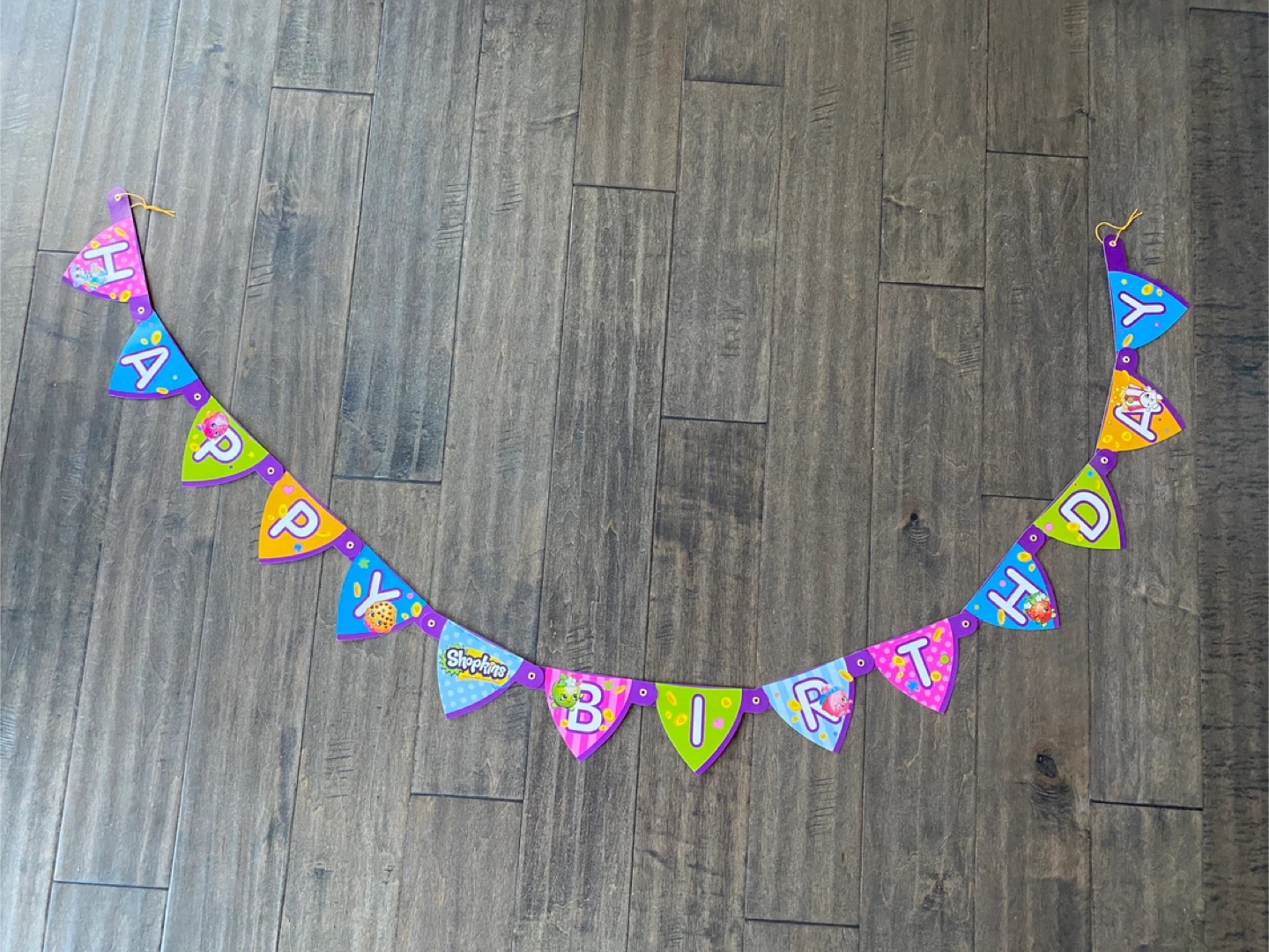 🥕Shopkins Happy Birthday Banner