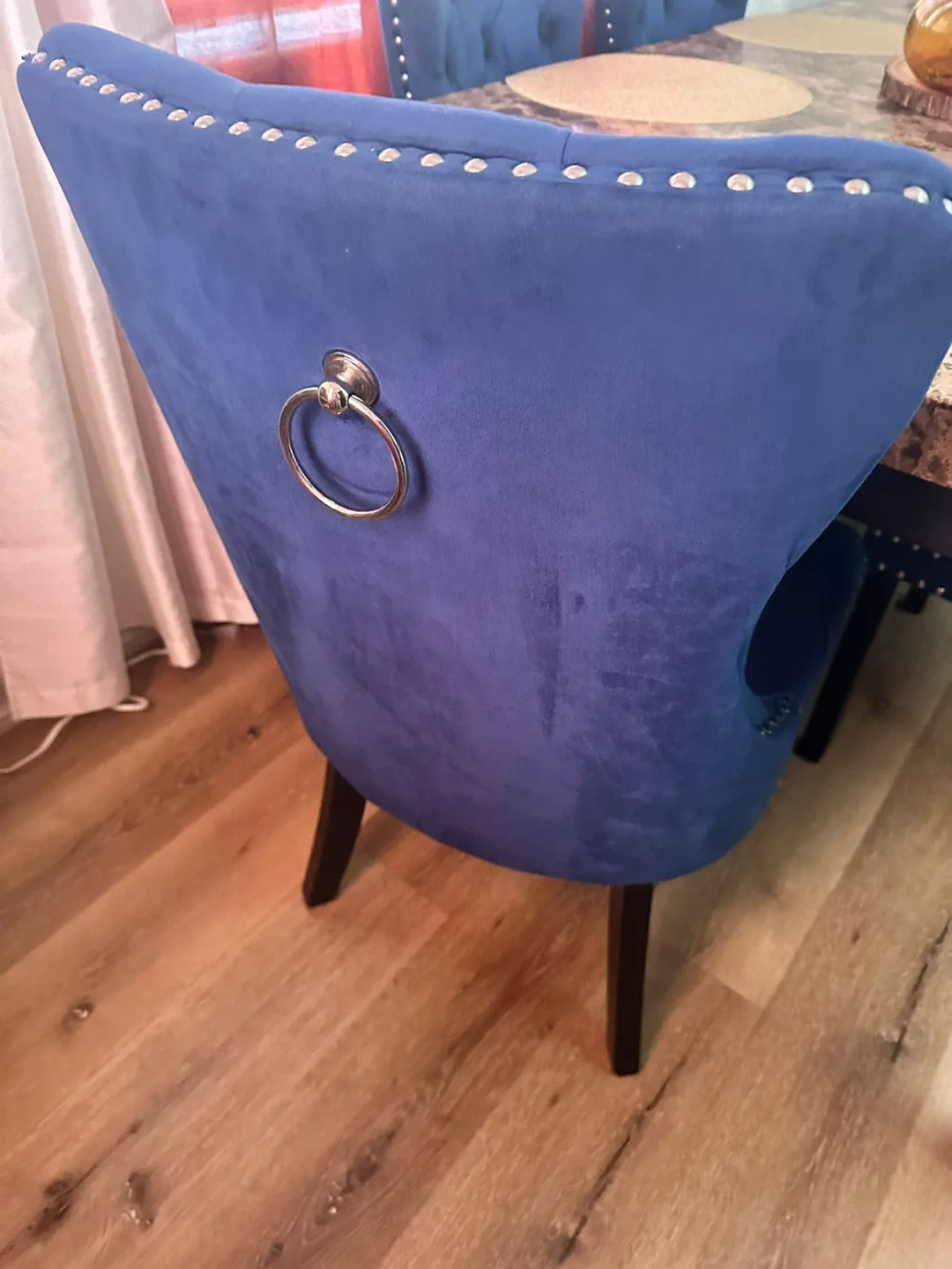 Blue Velvet Dining 6 Chair image indicator(3)