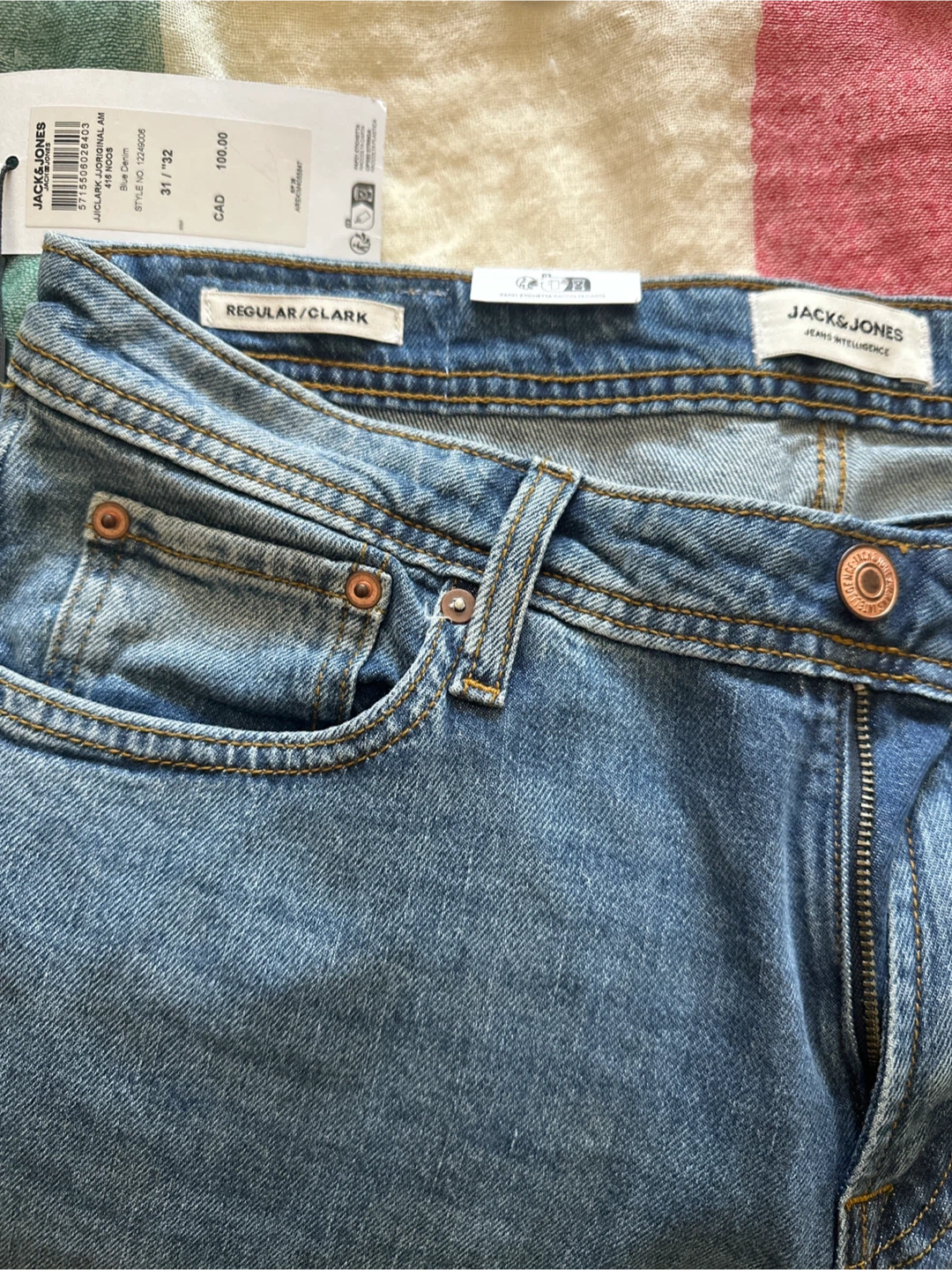 Jack & Jones Regular/Clark Jeans, Size 31/32 - photo 3