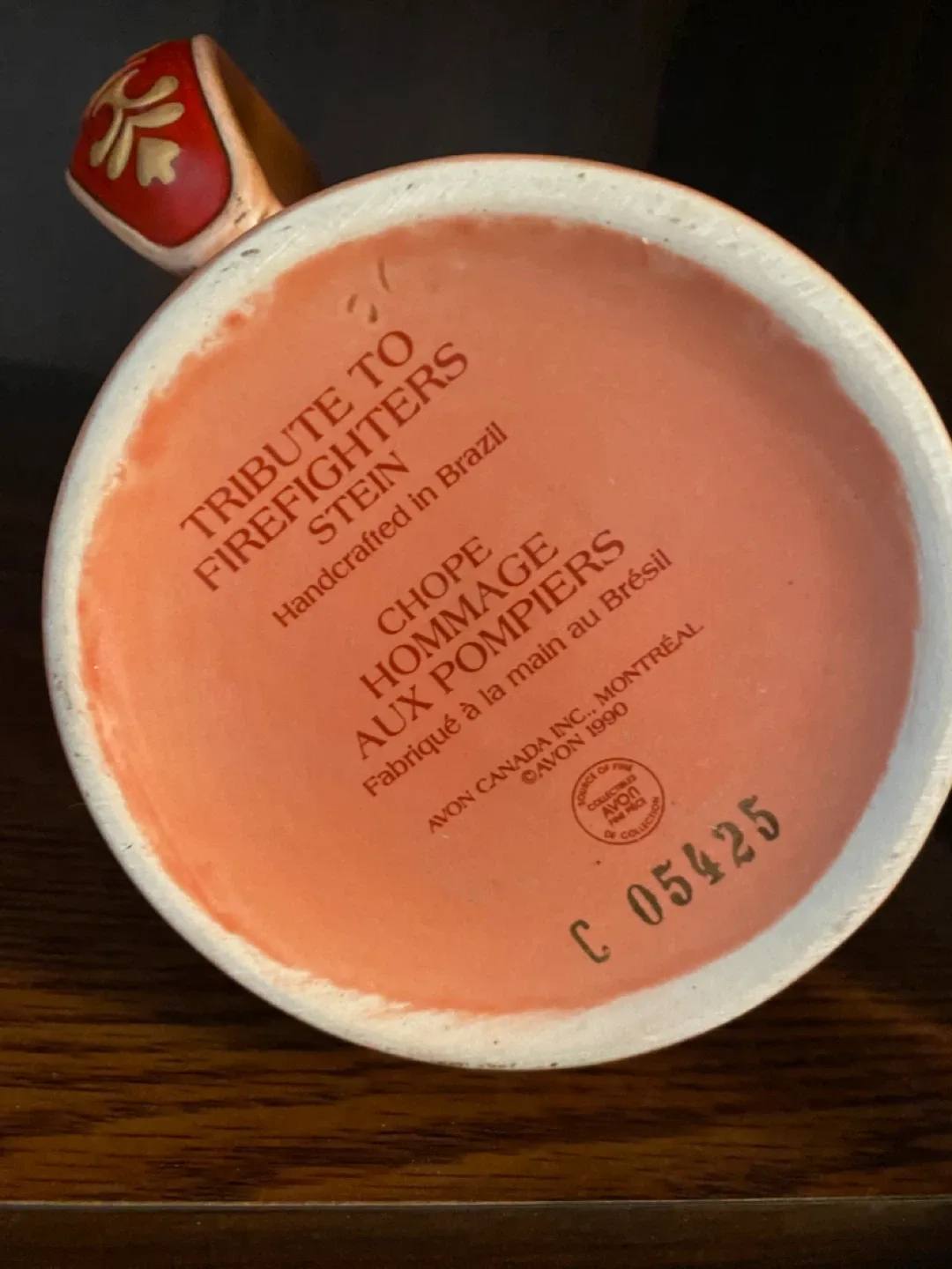 Avon Tribute to Firefighters Stein image indicator(3)