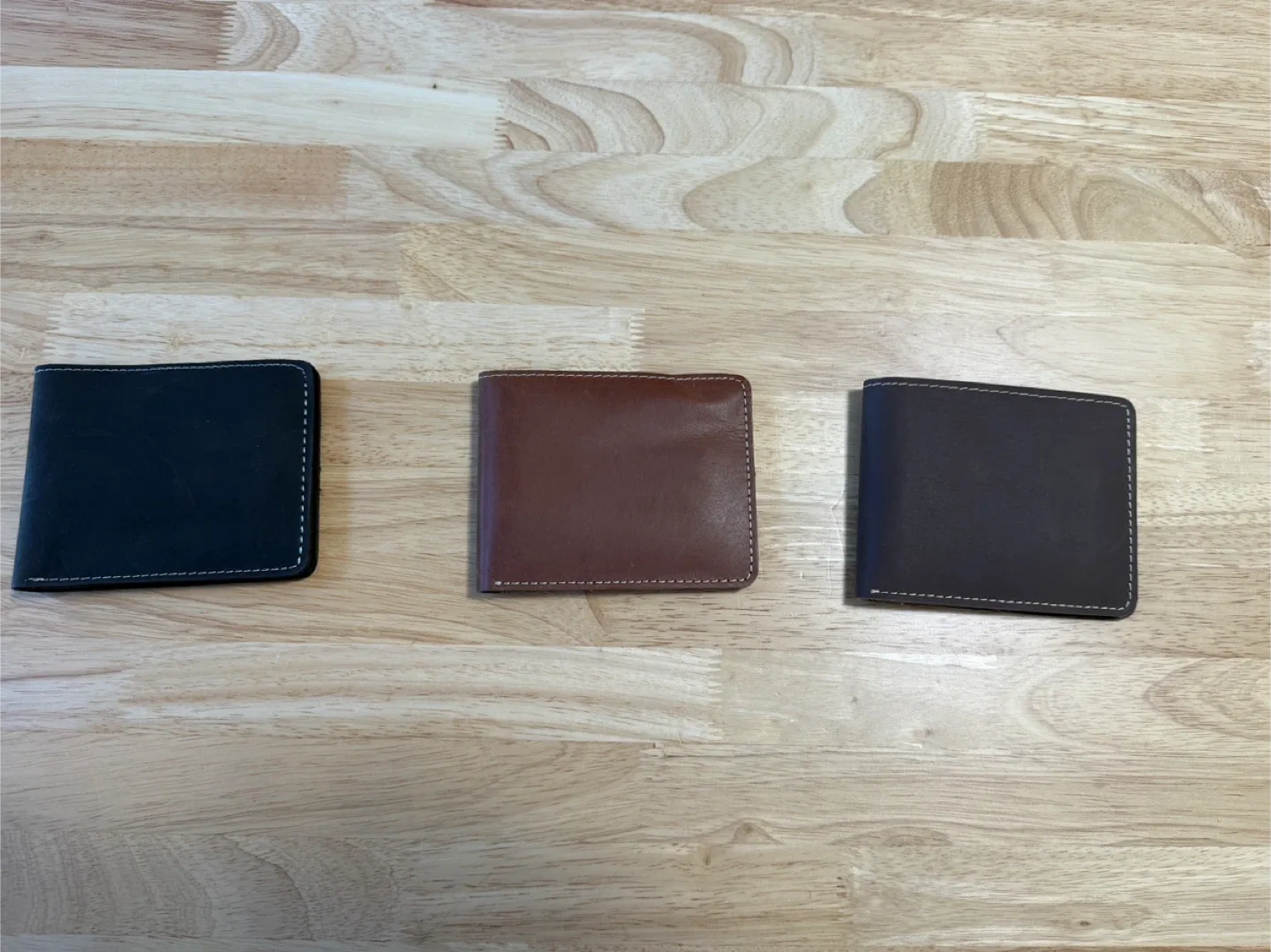 Set of 3 Leather Bifold Wallets image indicator(4)