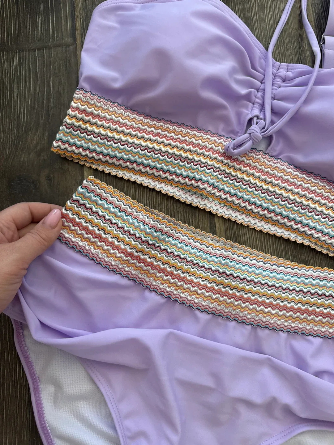 VIAURBE Purple Bikini Set image indicator(2)