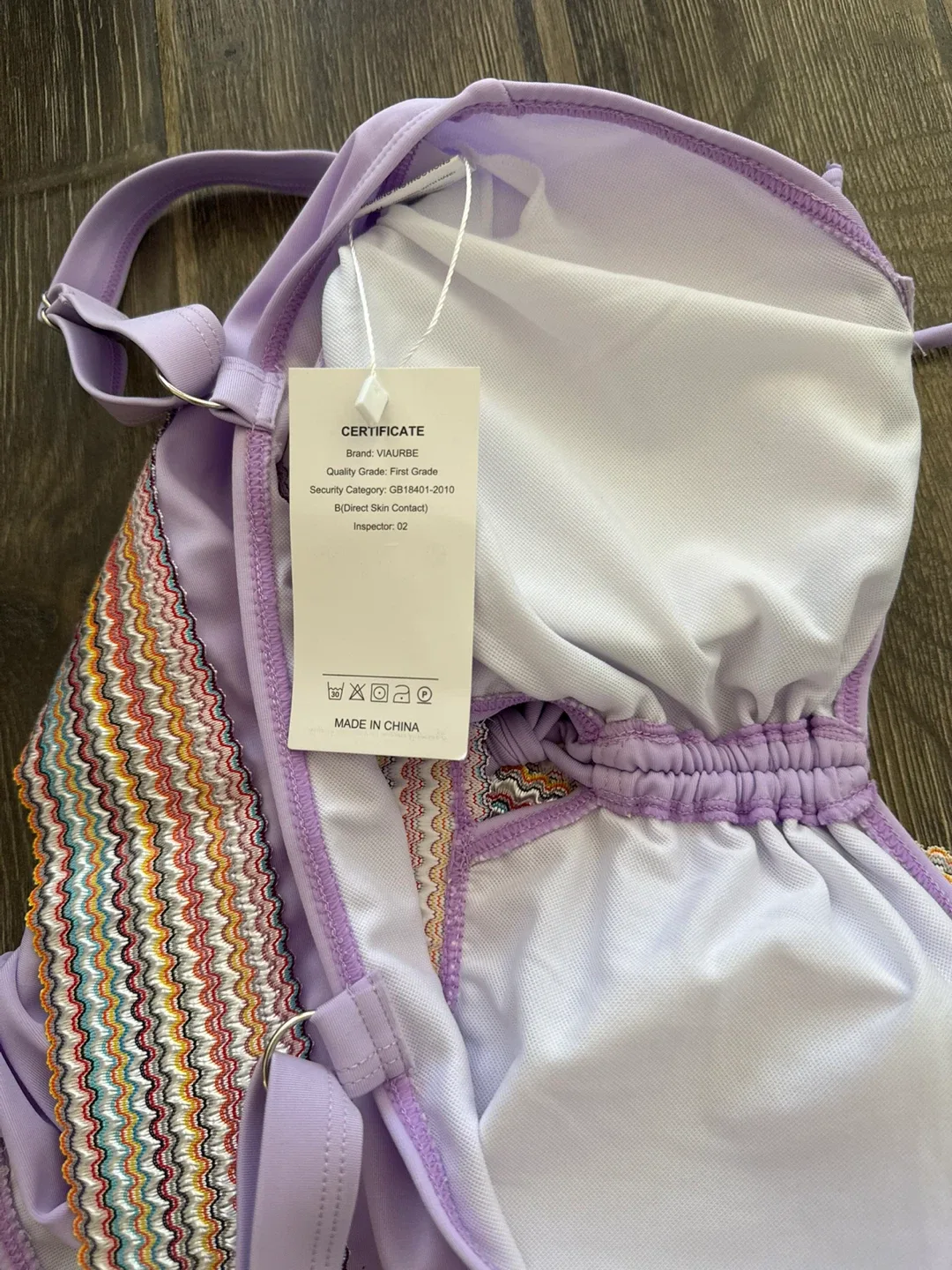 VIAURBE Purple Bikini Set image indicator(6)