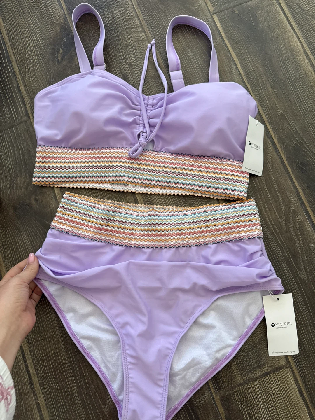 VIAURBE Purple Bikini Set