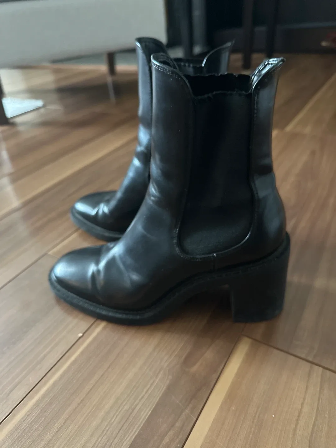 Black Ankle Boots - Size 8 image indicator(3)