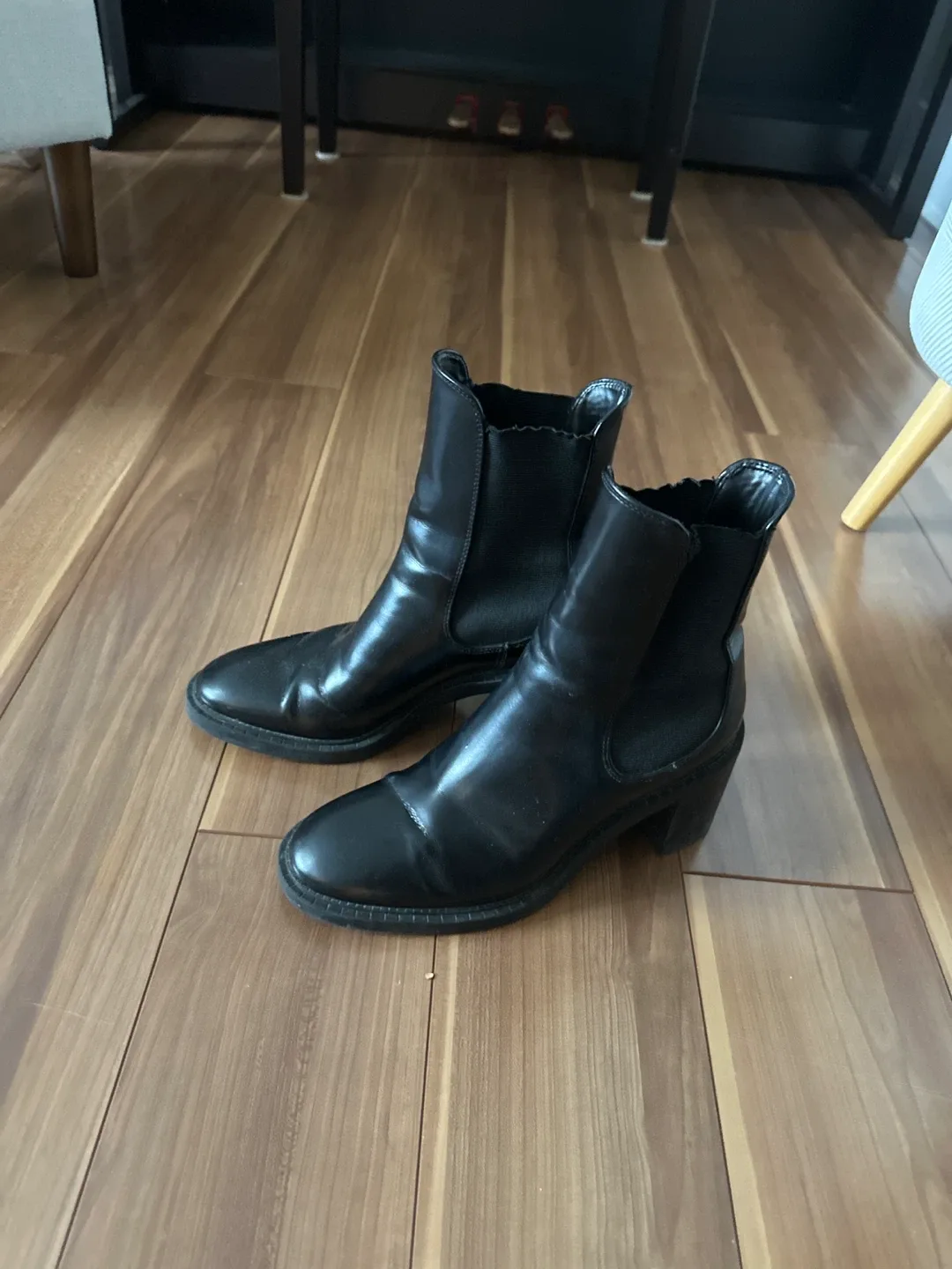 Black Ankle Boots - Size 8 image indicator(2)