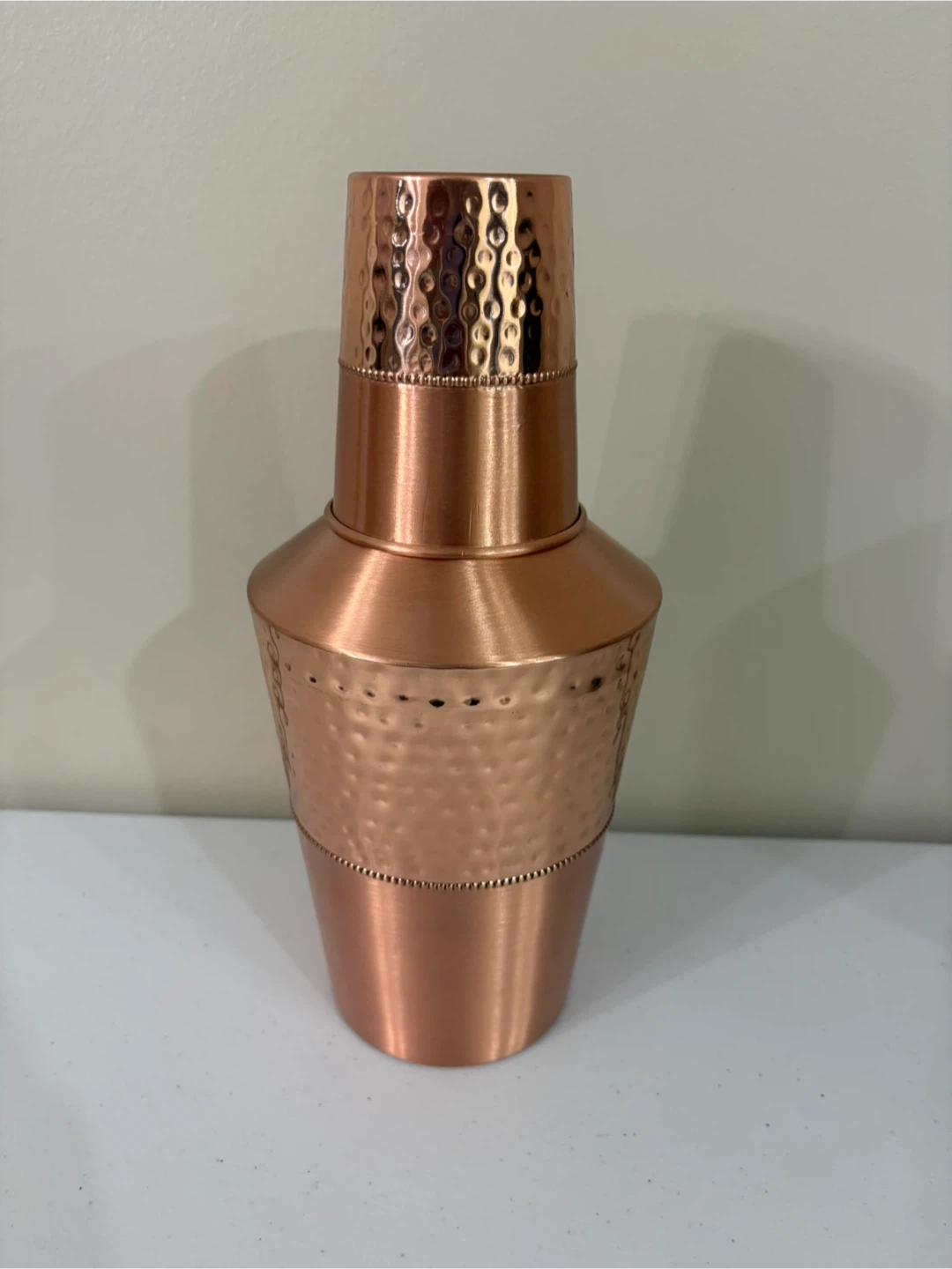 Copper bottle with glass - photo 2