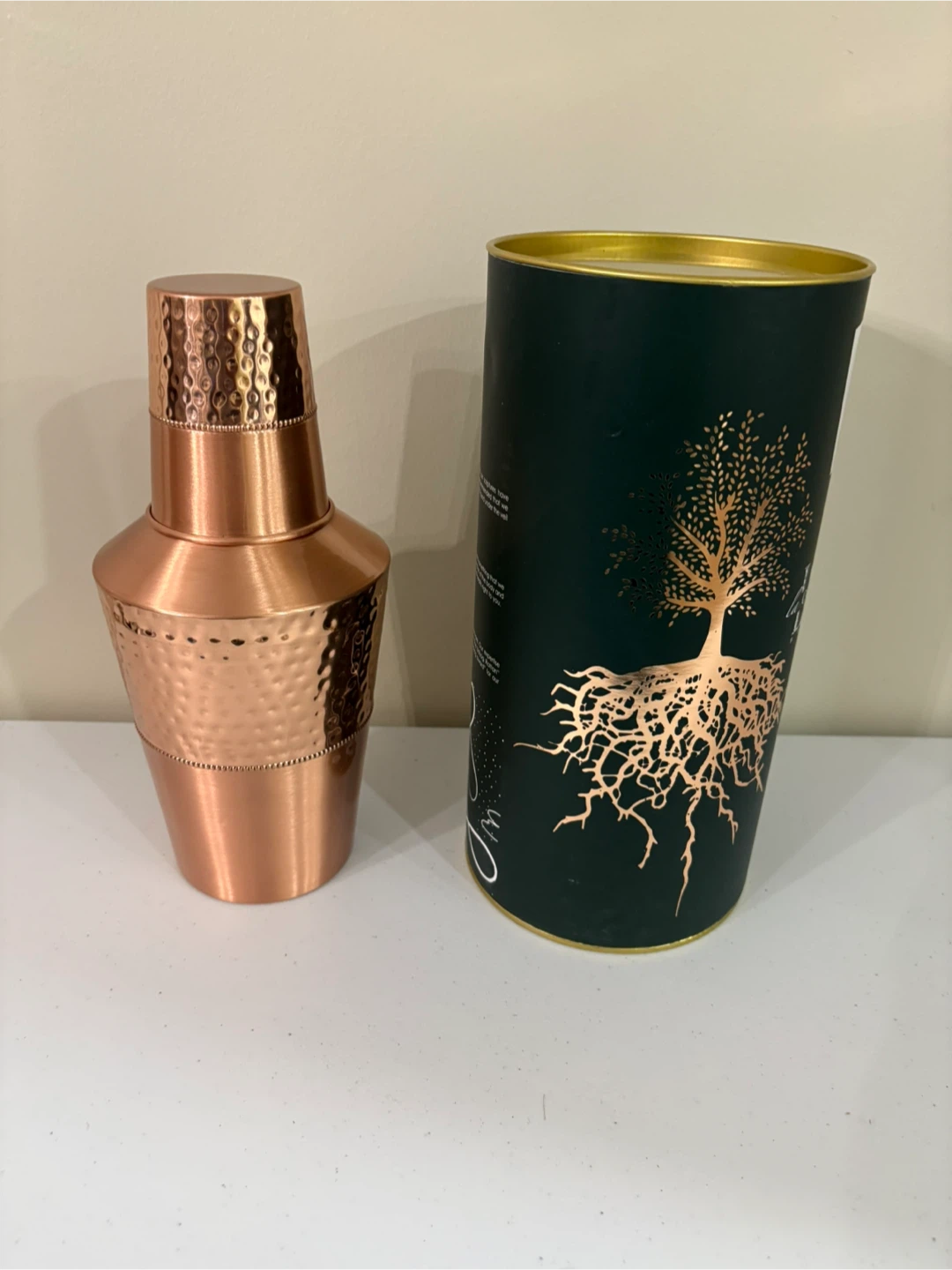 Copper bottle with glass - photo 3