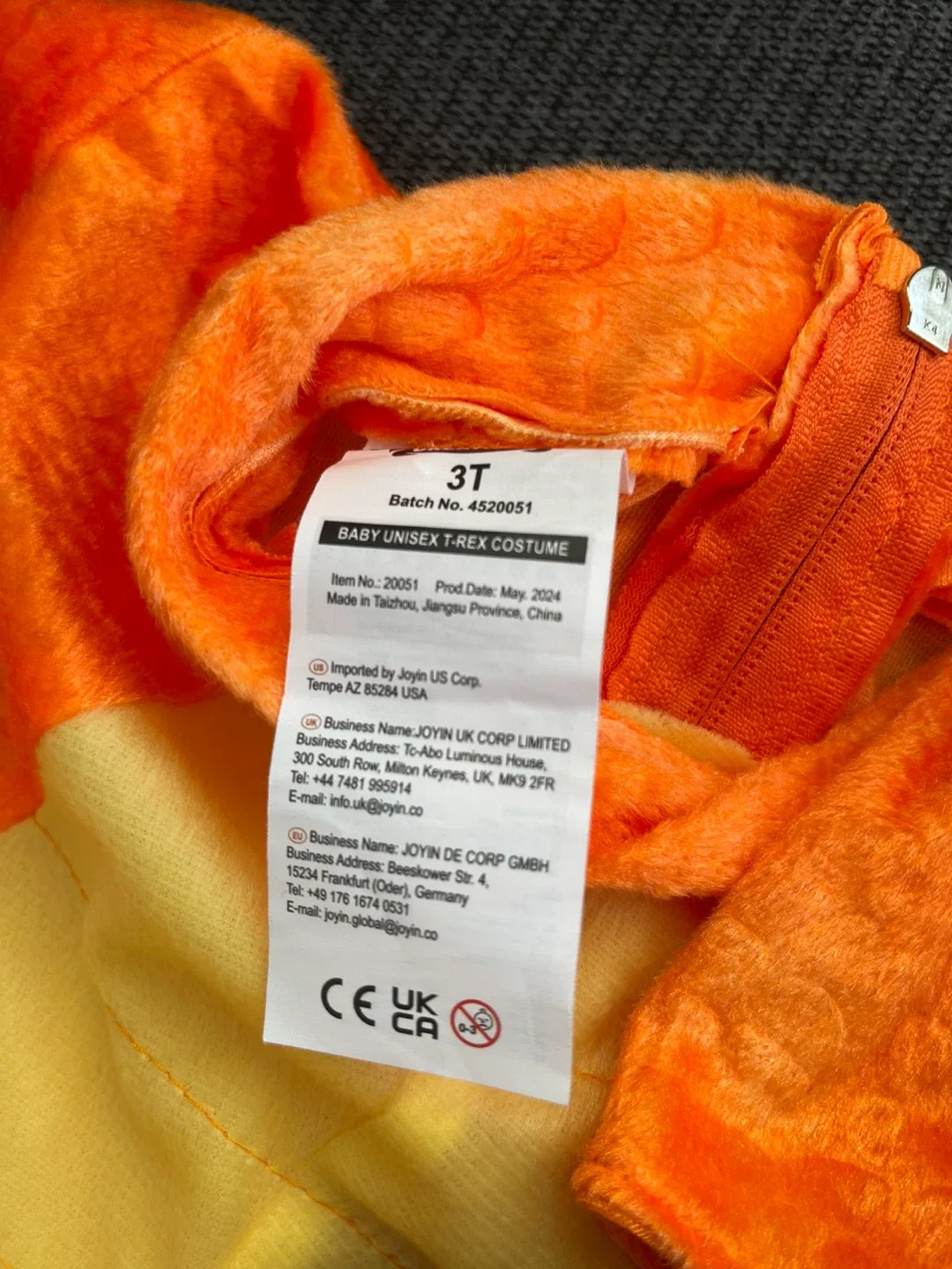 Spooktacular Creations Dinosaur Costume size 3T with Egg image indicator(6)