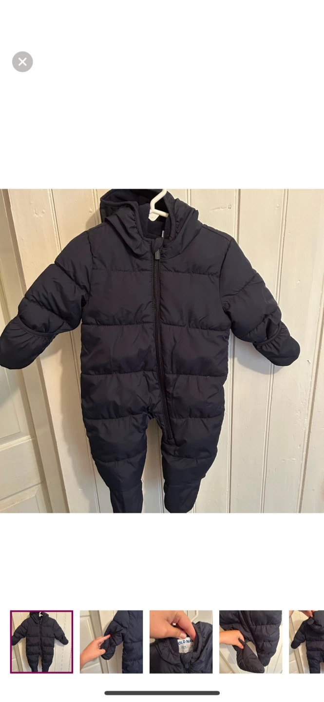 Old Navy 3-6M Navy Blue Snowsuit
