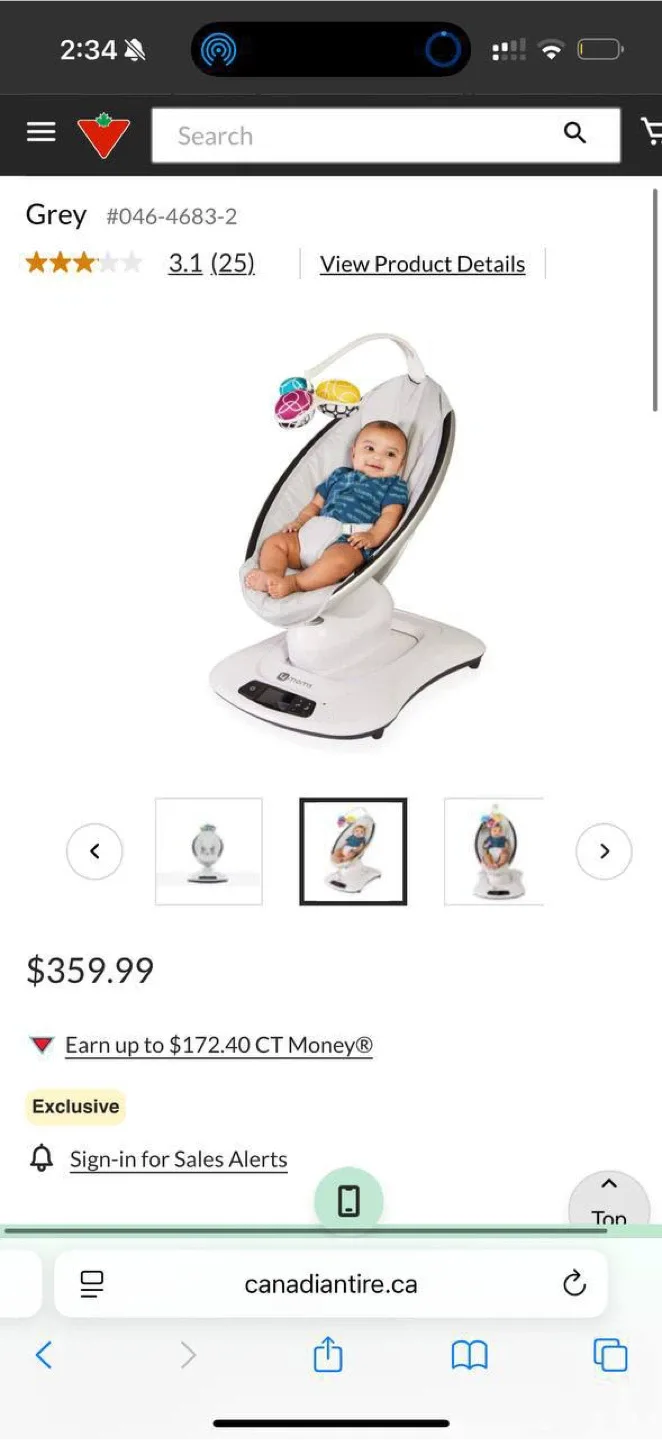 4moms MamaRoo Baby Swing - Grey image indicator(4)