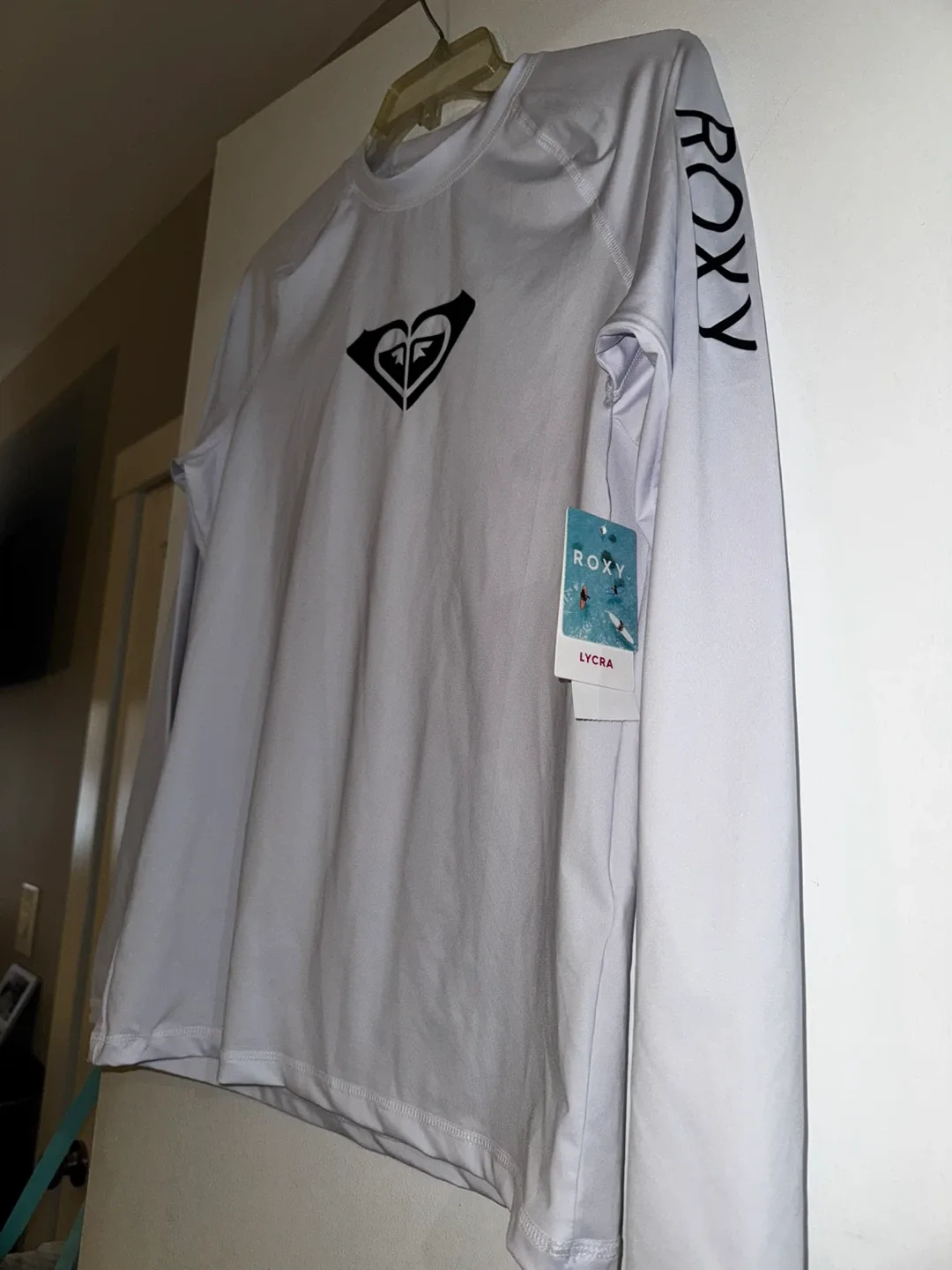 Roxy Lycra Long Sleeve Rash Guard - White image indicator(2)