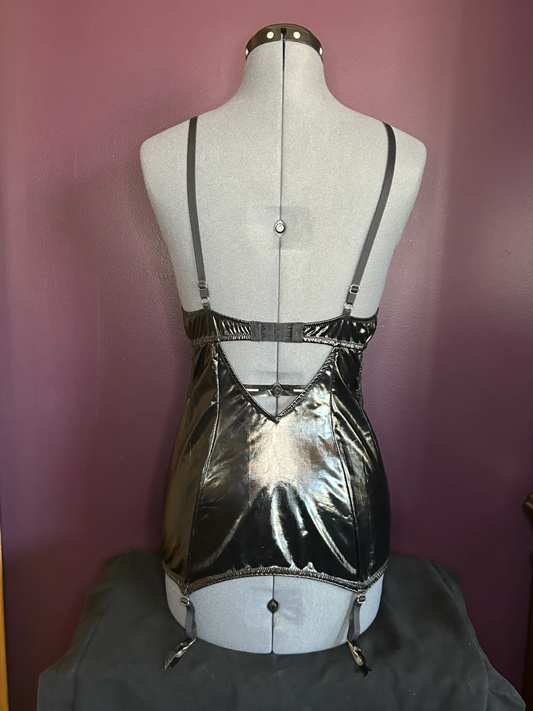 🥕MEDIUM La Senza black PVC merrywidow - photo 2