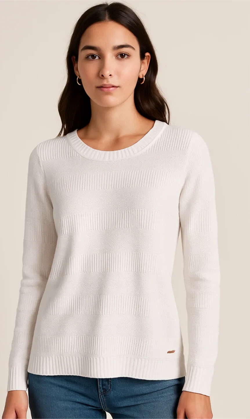 Liz Claiborne White Sweater - Size XL thumbnail